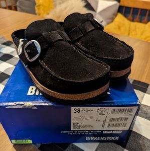 Birkenstock Buckley black suede leather
